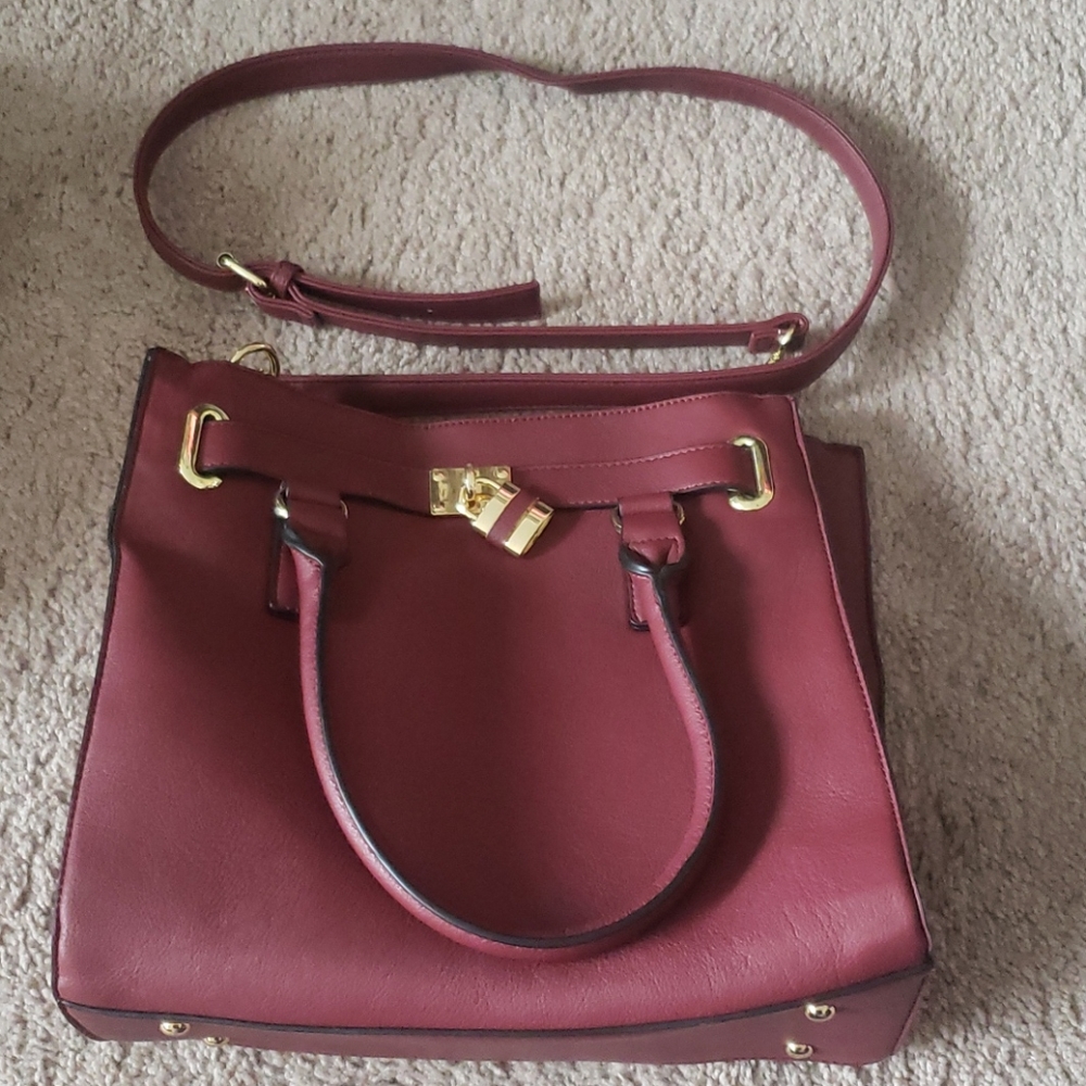 Maroon purse